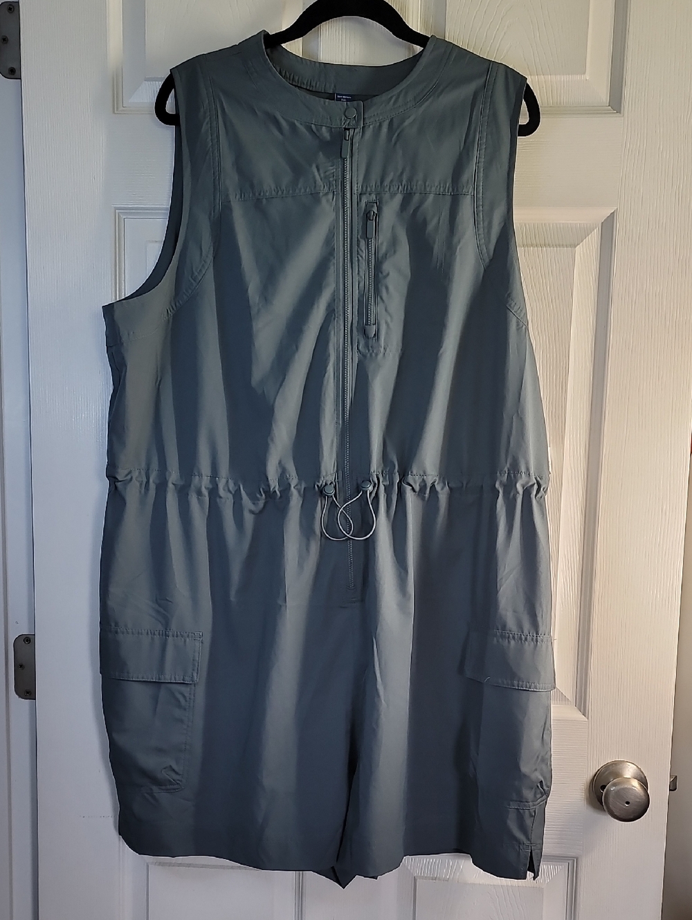 Old Navy Slate Blue Sleeveless Utility Romper
